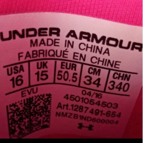 Under Armour Nitro Mid Pink Football Cleats Size 16 main image 5